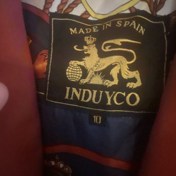 Vintage Induyco Burnt Orange Trench Coat with Great Lining Made in Spain - Picture 2 of 5